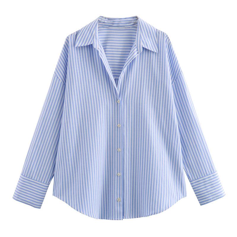 New Style, Women's Clothing, Loose and Casual, Long Sleeves, Oxford Shirts for Women, Autumn and Winter Innerwear, Professional Women's Clothing