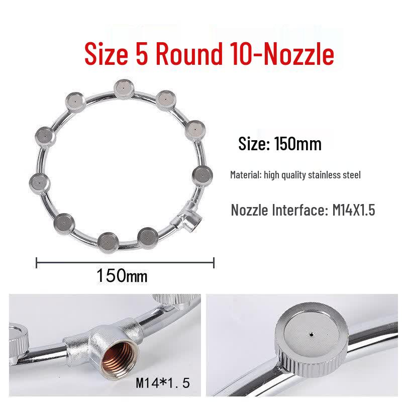 Stainless Steel 10-Nozzle Electric Sprayer Head