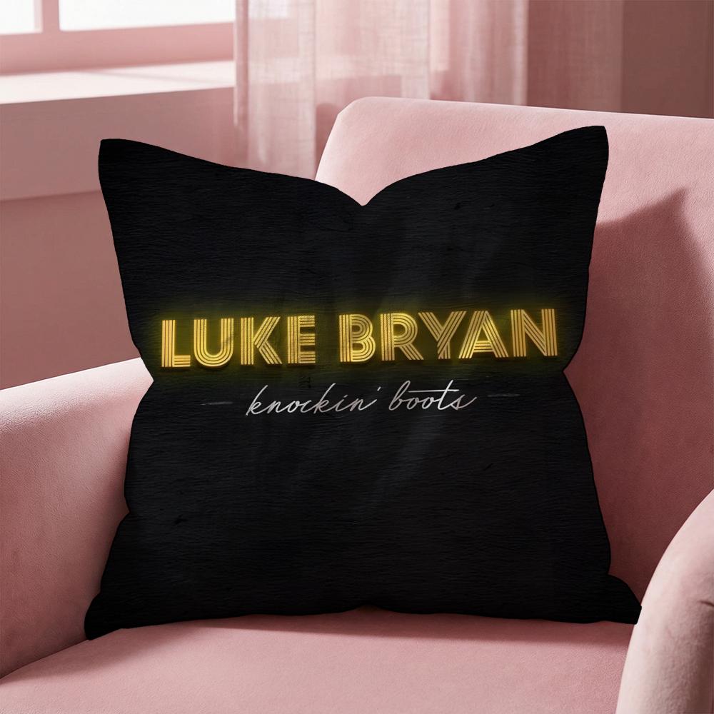 Luke Bryan Cushion Cover Multi-Scene Pillow Cover for Home & Car - Reversible, Soft & Durable for Daily Use