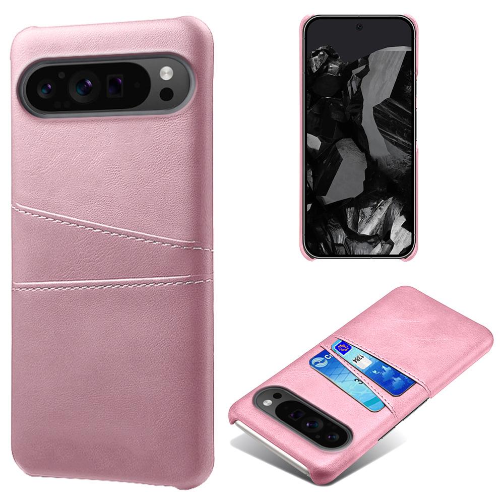 For Google Pixel 9 Pro XL Shockproof Case Hard PC Card Holder Back Phone Cover