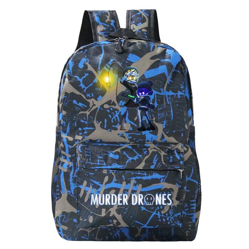 Anime Murder Drones Peripheral Fashion Children's Backpack Large Capacity Load Reduction Student Leisure School Bag