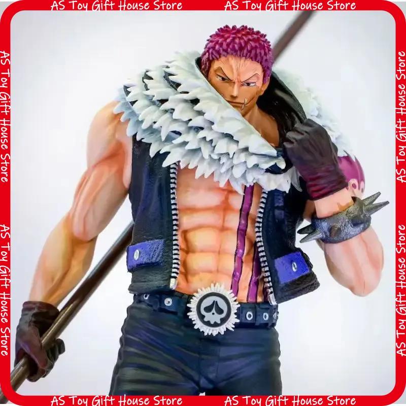 One Piece Anime Charlotte Katakuri Action Figure 44Cm Gk Collectible Toy Model Home Decoration Holiday Ornament For Anime Fans