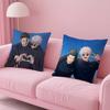 Hot Anime J-Juiutsu Kaisen Pillow Case Anti-dustmite Pillowcase Invisible Zipper Silky Short Plush Sofa Cushion Cover