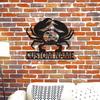 Vintage Beach Crab Metal Wall Art Outdoor Home Decor Sign