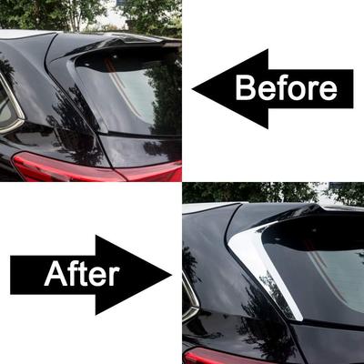 Chrom Heckscheibe Seitenspoiler Flügelabdeckung Zierleisten für Toyota Highlander 2014-2019