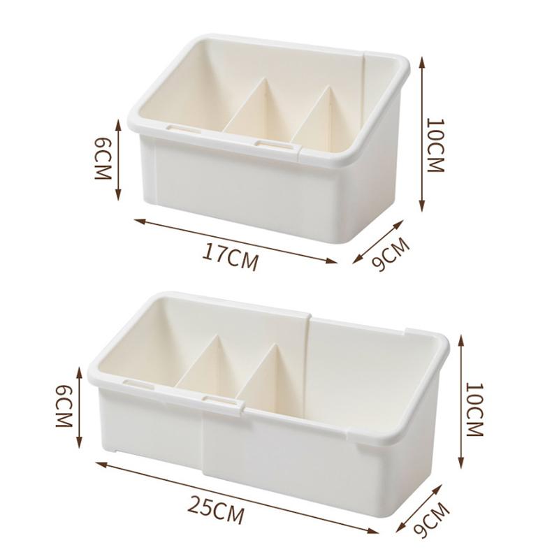 

Extendable Mirror Cabinet Storage Box, Adjustable Desktop Compartment Organizer. Multi-functional Cosmetic Storage Box,