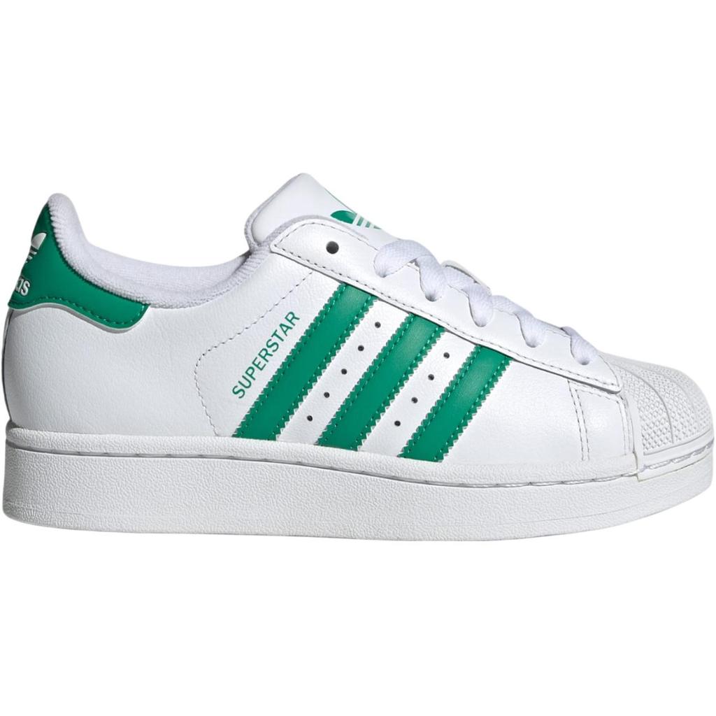 adidas Superstar 2 J White Court Green Kids Sneakers Cloud-White JH7897