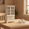 Miniature Furniture Detailed 1:12 Scale Wooden Dollhouse Display Cabinet Decorative for Pretend Play