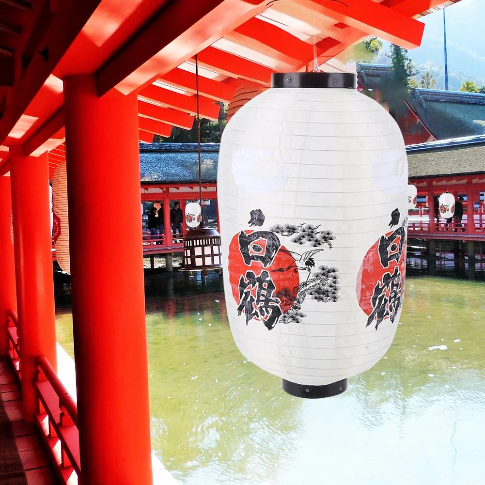 Japanese Style Lanterns 10 inch Traditional Chinese Printing Hanging Lanterns Bistro Ramen Sashimi Sushi Restaurant Decoration