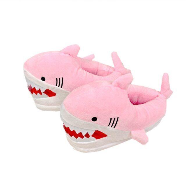 Cartoon Shark Novelty Funny Shoes Men Lovely Indoor Slippers Ladies Home Shoes Unicorn Warm Slippers Women Winter Shoes Black,brown,pink