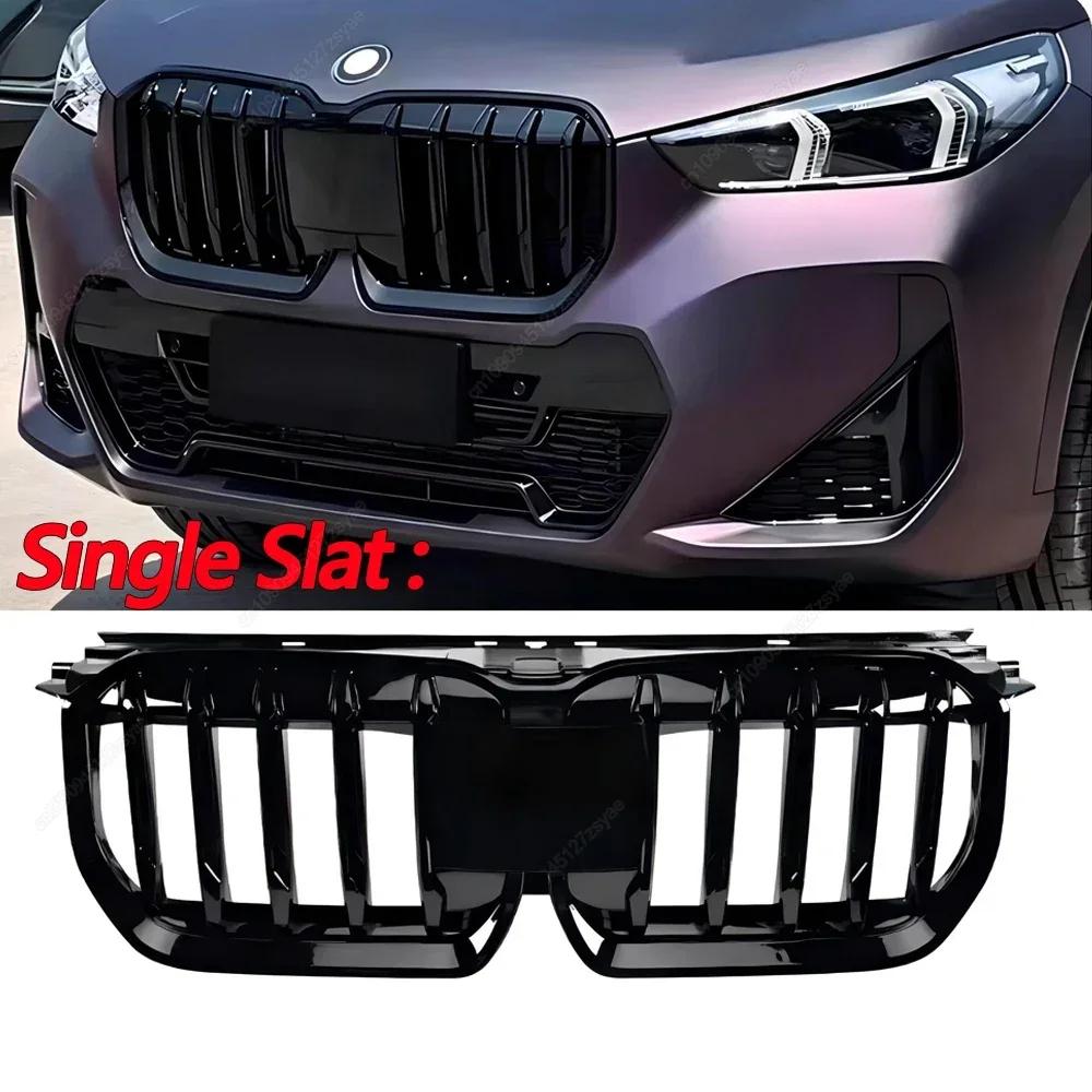 

Car Grille Single / Double Slat Car Front Bumper Grilles For BMW X1 U11 iX1 M Sport 2022-2024 Racing Grill Bodykits Tuning Black