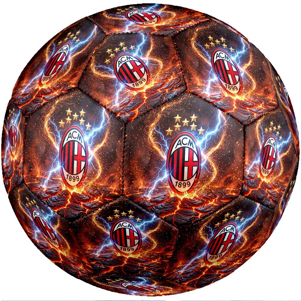 Pallone da calcio Tema AC Milan Taglia 5 Pallone da calcio Tocco Morbido Pallone da calcio per Allenamento Professionale per Sport all'Aperto