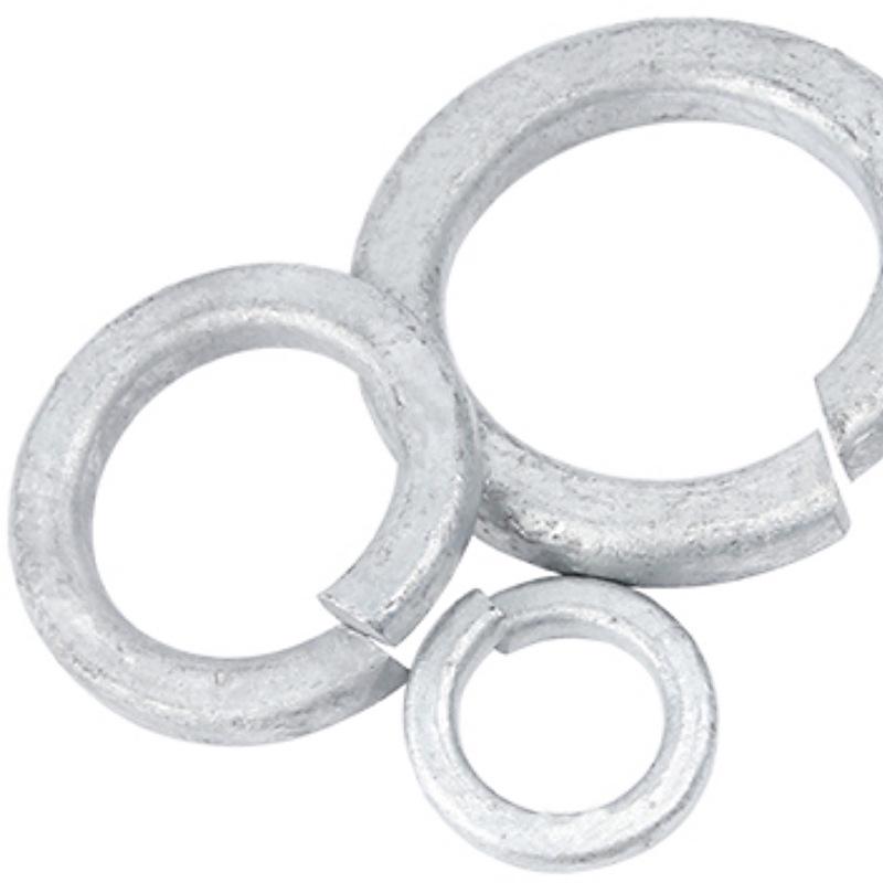 Žárově zinkovaná pružná podložka - Elastická otevřená Rozsah M8-M36