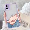 Cute Pink Pig Cartoon Phone Case For iPhone 17 16 14 15 11 13 12 Pro Max Mini For iPhone X XS XR 16 15 14 Plus Soft back Covers