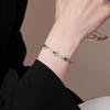 Gold-Plated Zircon Sun & Heart Bracelet: Stylish, Versatile, Elegant Light Luxury Jewelry for Women.