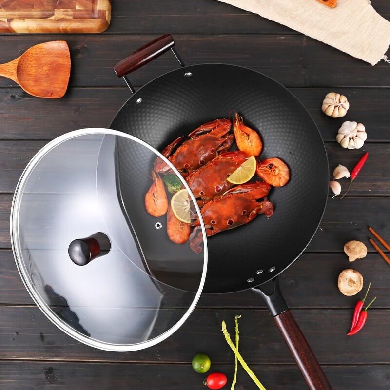 

RSFH Nitrided Iron Wok with Visible Glass Lid