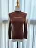 Women's White Knit Sweater: Half High Neck, Versatile Inner Wear for Autumn/Winter 2025