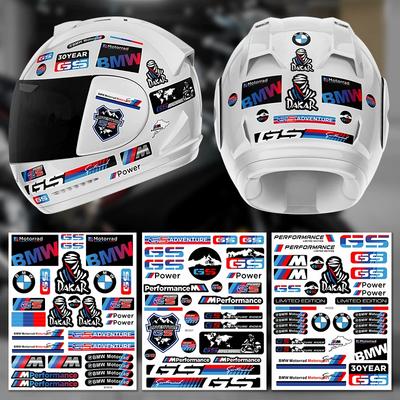 Applicable To Sticker Car Sticker Motorcycle Creative Modification Waterproof Helmet Sticker BMW Logo Water Bird Three Boxes Sticker