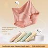 Women's Spring and Summer New Pure Cotton 10A Antibacterial Pure Cotton Bottom Crotches Not Hip High Waist Briefs