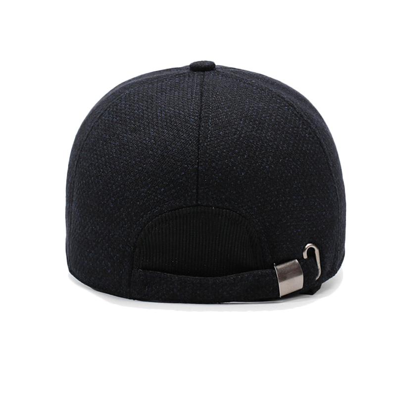 Middle-Aged and Elderly Warm Fleece Hat Autumn Winter Baseball Cap Cold-Proof Outdoor Cotton Cap Men's Thick Cap