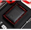 Men's Carbon Fiber Genuine Leather AirTag Wallet with RFID Protection