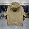 Men's Spring Windbreaker: Casual Loose Hooded Jacket with Big Zipper Pocket