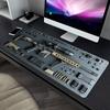Hardware Disassembly Extended Gaming Mouse Pad Non Slip Desk Surface Mechanical Blueprint Art For Computer Desktop Use
