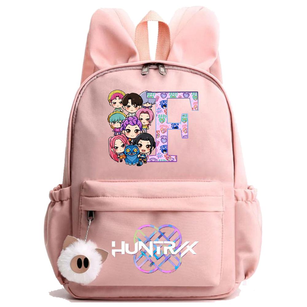 26 Engelska Bokstaven K-Pop Tryckt Ryggsäck Student Tonåring Bokväska för Pojke Flicka Skolväska Barn Gåva Kvinnor Stor Kapacitet Resväska Mochila