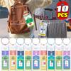 New Transparent Cruise Luggage Tag for Travel PVC Plastic Waterproof Luggage Tags Holders for Steel Loops Keyring Baggage Labels