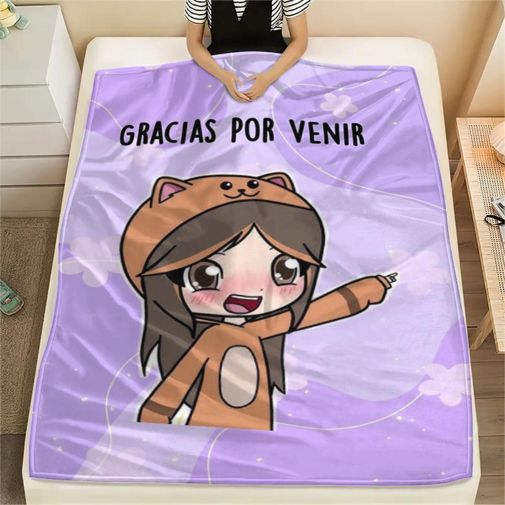 

1PC Lyna Vallejos Print Flannel Blanket, High quality Comfortable for All Seasons, Home Decor, Warmth and Comfort, Perfect for Christmas Gifts 76 80cm x 120cm