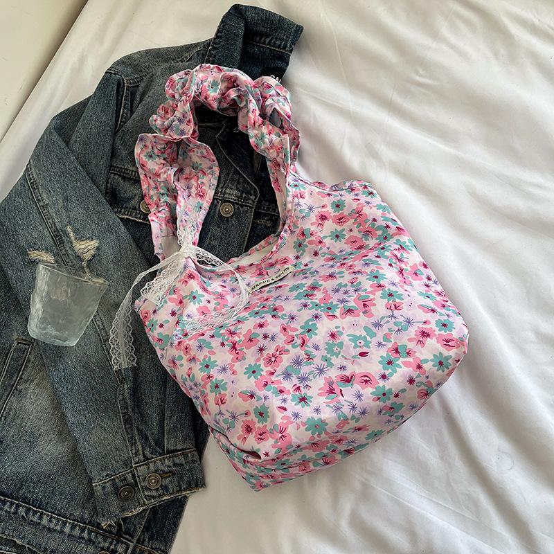 

Весенне-летняя сумка-мессенджер с цветочным принтом для мобильного телефона, вместительная сумка для хранения фотографий, сумка для смены помады для женщин