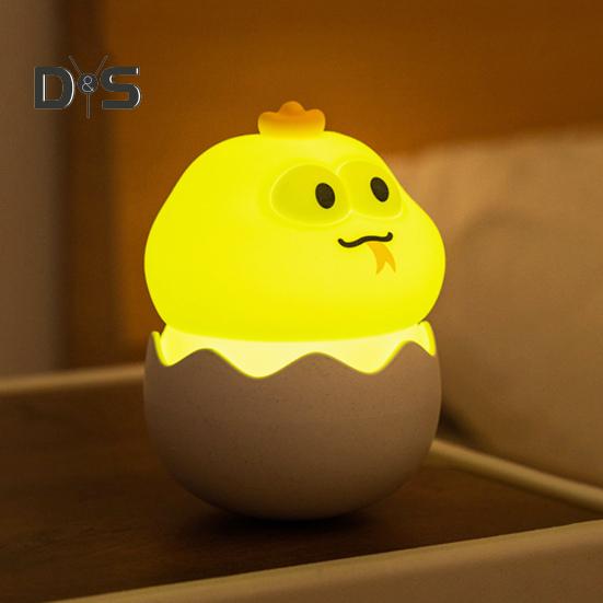 Kubek-lampa nocna w kształcie węża ze skorupki jajka, ładowalny, regulowany, kreskówkowy wąż, lampka biurkowa, dekoracyjna lampa stołowa LED do domu, biura, sypialni, przy łóżku