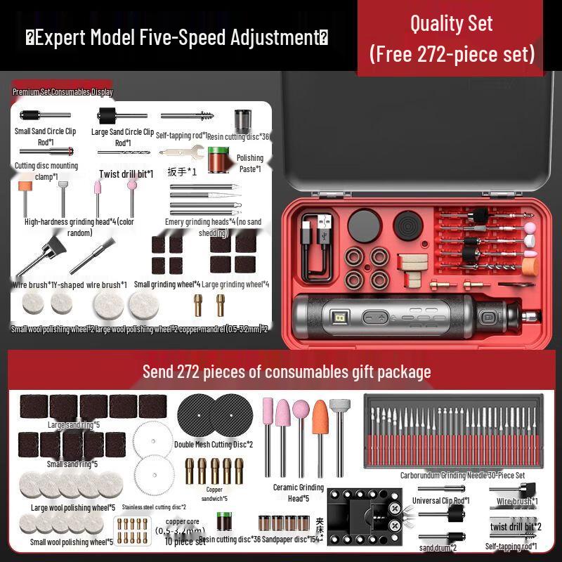 Kit de Ferramenta Rotativa sem Fio Aaruidun Plugue CN (adaptador incluso)