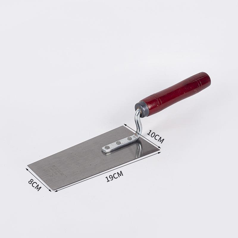 Small Red-Handled Stainless Steel Trowel for Plastering, Masonry, Tiling, and Bricklaying