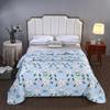 Summer Cool Gift Quilt Set: Washable Cotton Comforter & Thin Quilt