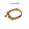 Luxury Denim Monogram Dog Collar Adjustable Leather Pet French Bulldog Dachshund Cat