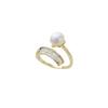 Ring natural freshwater pearl ring light luxury niche design open ring ins style simple small hand jewelry