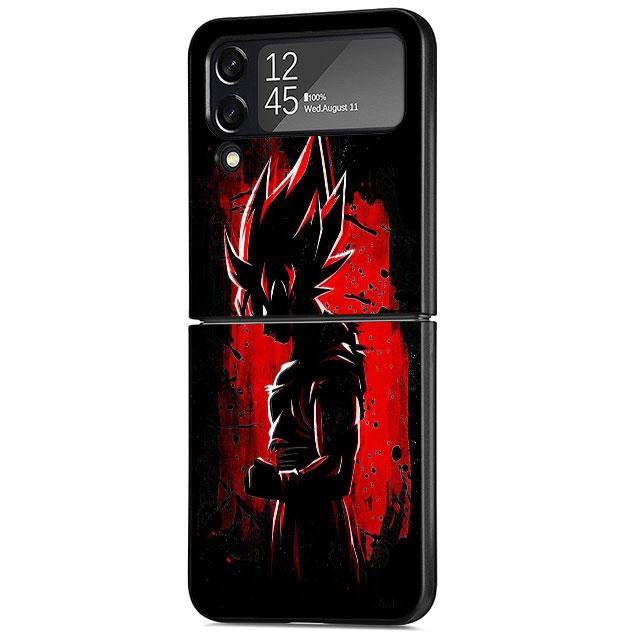 Dragon Anime Logo Case for Samsung Galaxy Z Flip 3 5G ZFlip Z Flip 4 ZFlip3 Zflip Flip4 Flip3 Black Cases Cover