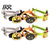 Holiday Decoration for Kids 8 Pcs Halloween Bracelets, Adjustable Soft PVC Wrist Straps Adults, Wristbands Children Cartoon Pumpkin Witch Trick
