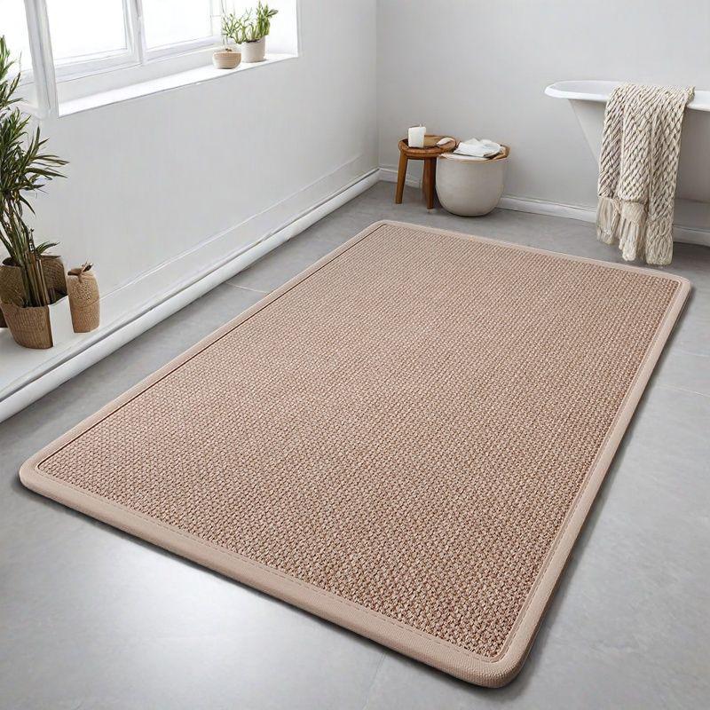Linen Non-slip Quick-dry Absorbent Bathroom Mat