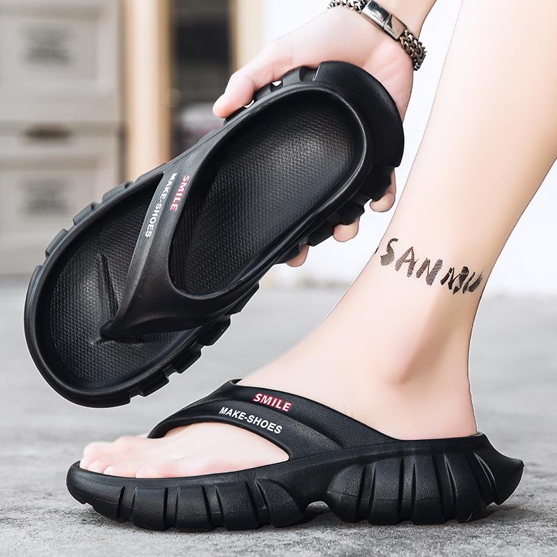 Men s EVA Thick Sole Summer Flip-Flops: Outdoor Casual Beach Sandals