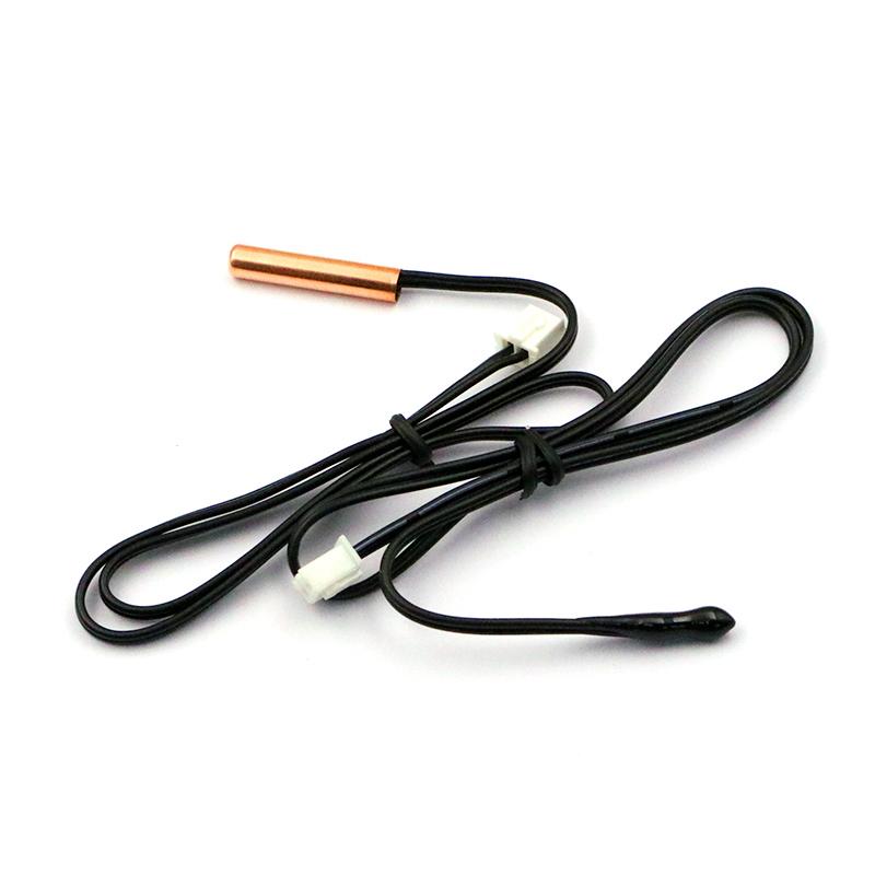2PCS Air Conditioning Temperature Sensor 5K 10K 15K 20K 25K 50K 100K Conditioner Tube Sensor Rubber Head Copper Head