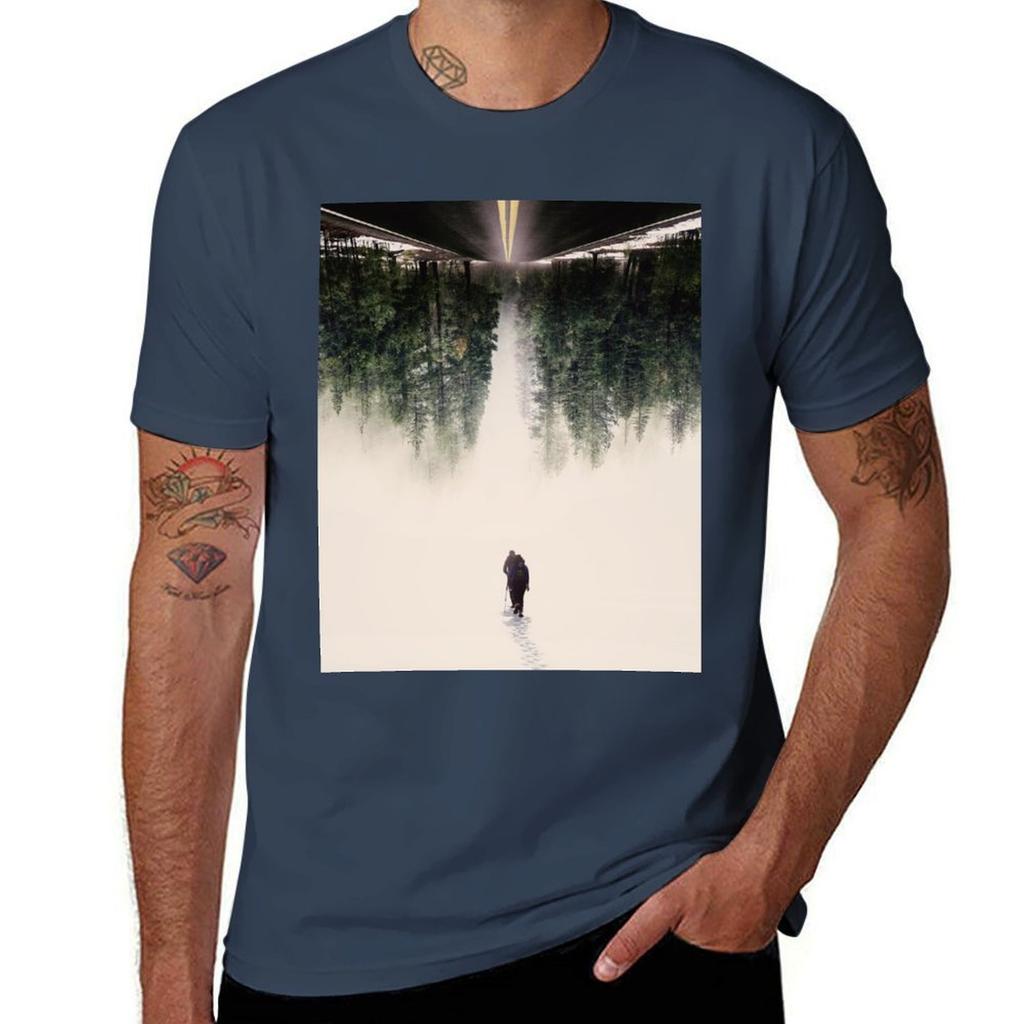 Neues Reise T-Shirt Lässig Locker Tägliches Trage T-Shirt