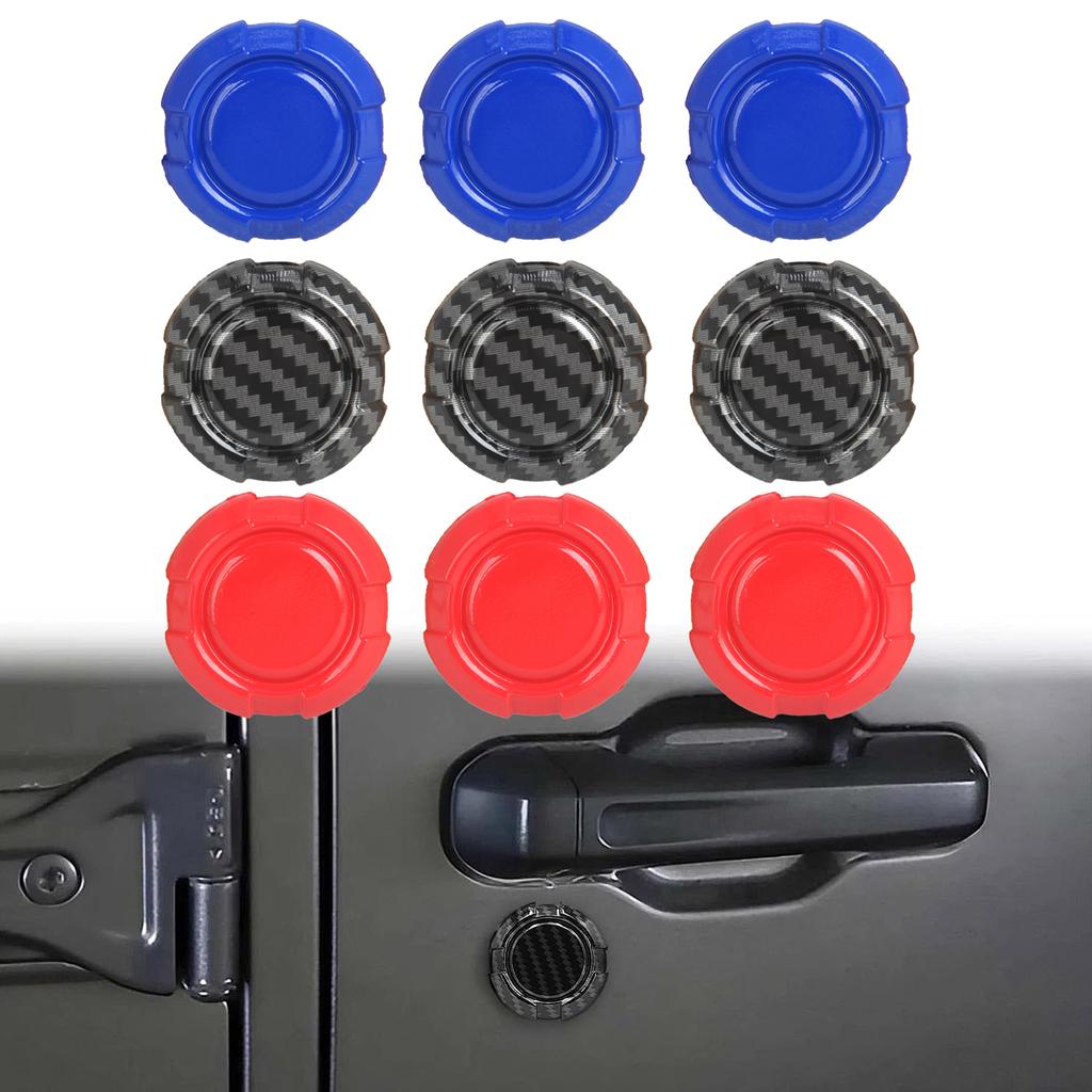 Car Door Lock Keyhole Cover Security Protection Cap For Jeep Wrangler JL Gladiator JT 2018-2025 Key Socket Decoration Decal