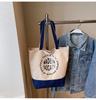 New canvas women's bag large capacity women's shoulder oblique span bag handbag fashionable versatile casual tote bag
