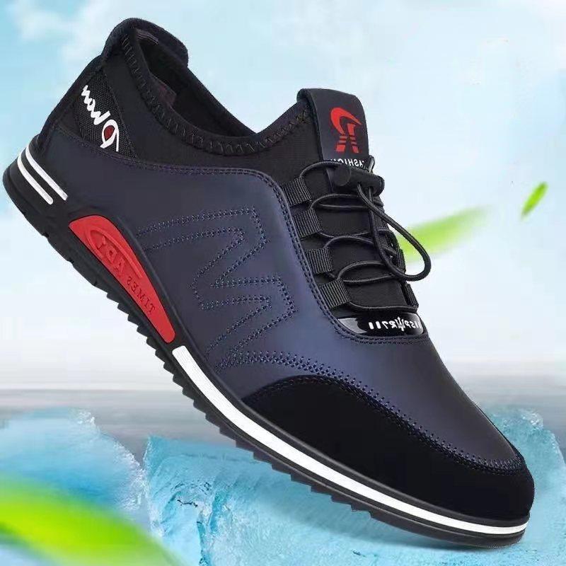 New Fashion Men's Shoes Concise Soft Soled Men Casual Shoes Breathable Lace-Up Bottom Light Sneakers Male 2024 Tenis Masculino