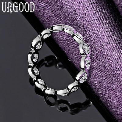 925 Sterling Silber Digital 8 Ring Modeschmuck