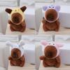 Adorable Capybara Plush Toy Bag Charm Soft Stuffed Animal Doll With Cute Design