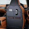 PU Car Seat Kick Proof Pad with Pockets Auto Seat Back Storage Bag  for Most Vehicles