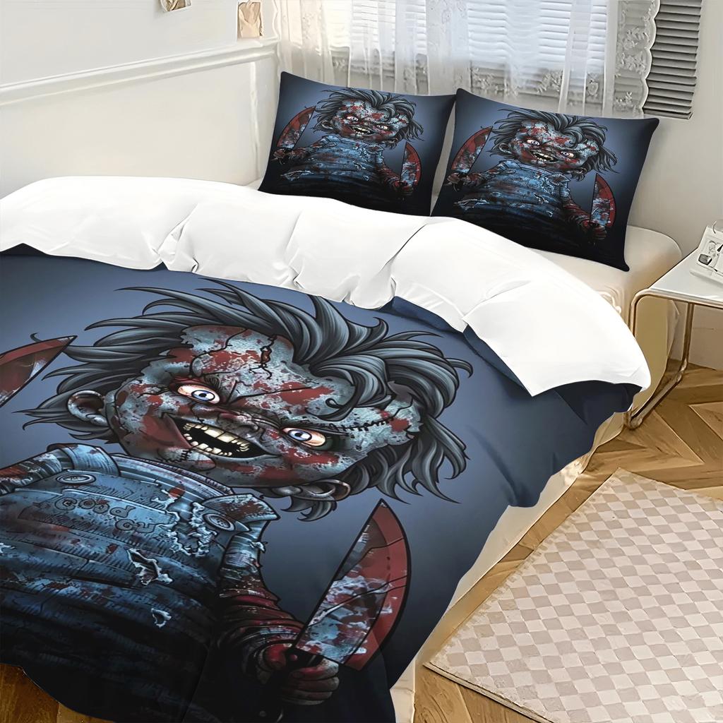 Lusso Nuovo Stampa 3D Film Horror Chucky Set Biancheria da Letto Singolo Twin Matrimoniale Queen King Size Set Biancheria da Letto Adulto Bambino Camera da Letto Biancheria da Letto Regalo